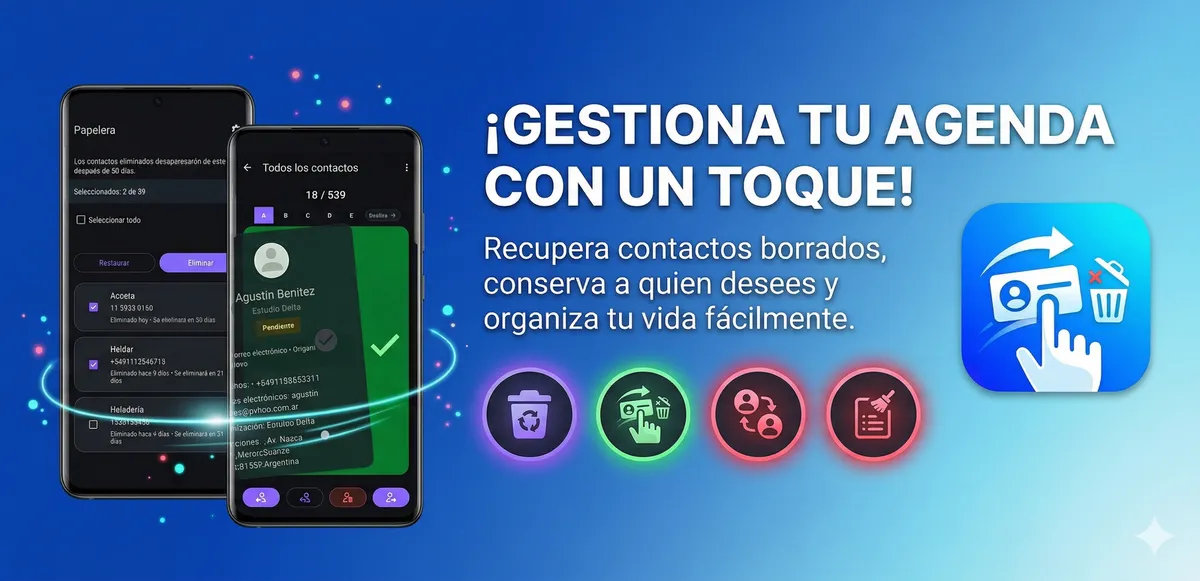 Cómo ordenar y limpiar tus contactos en Android